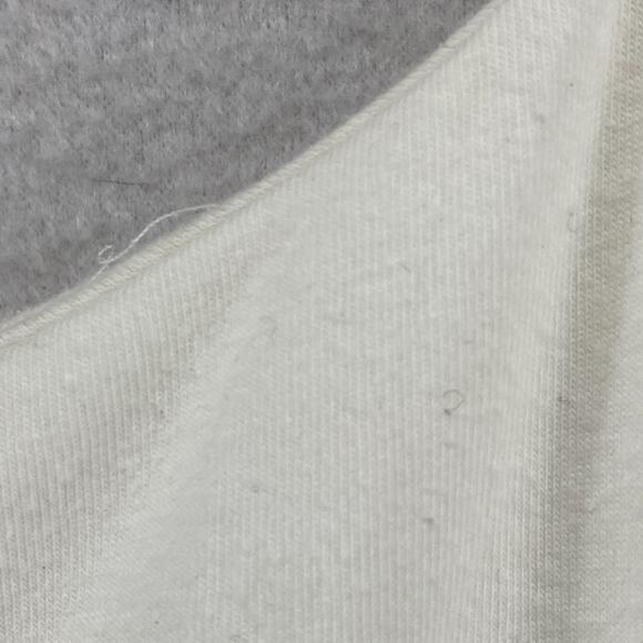 EILEEN FISHER Tank Top XL Organic Cotton Jersey Cross Back Shelf Bra White USA - Picture 5 of 16